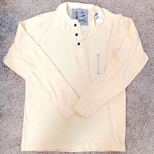 NWT Old Navy Men’s Cream Thermal Long Sleeve Shirt XL